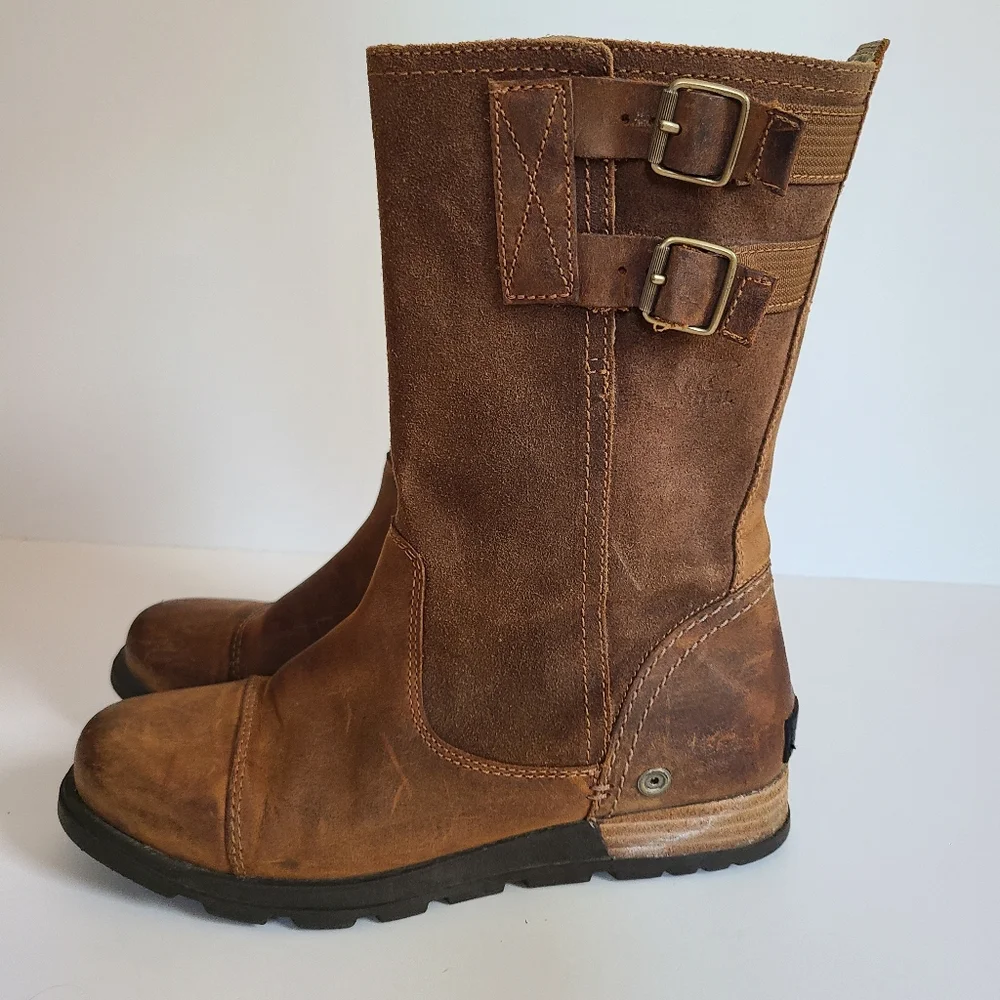 Sorel Major Pull On Leather Boots. - Picture 1 of 8
